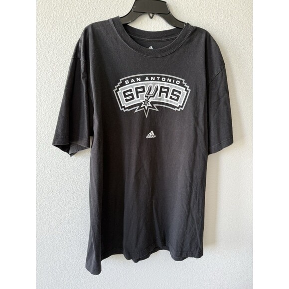 adidas San Antonio Spurs Men's Black Graphic T-shirt, Size XL - Picture 1 of 3